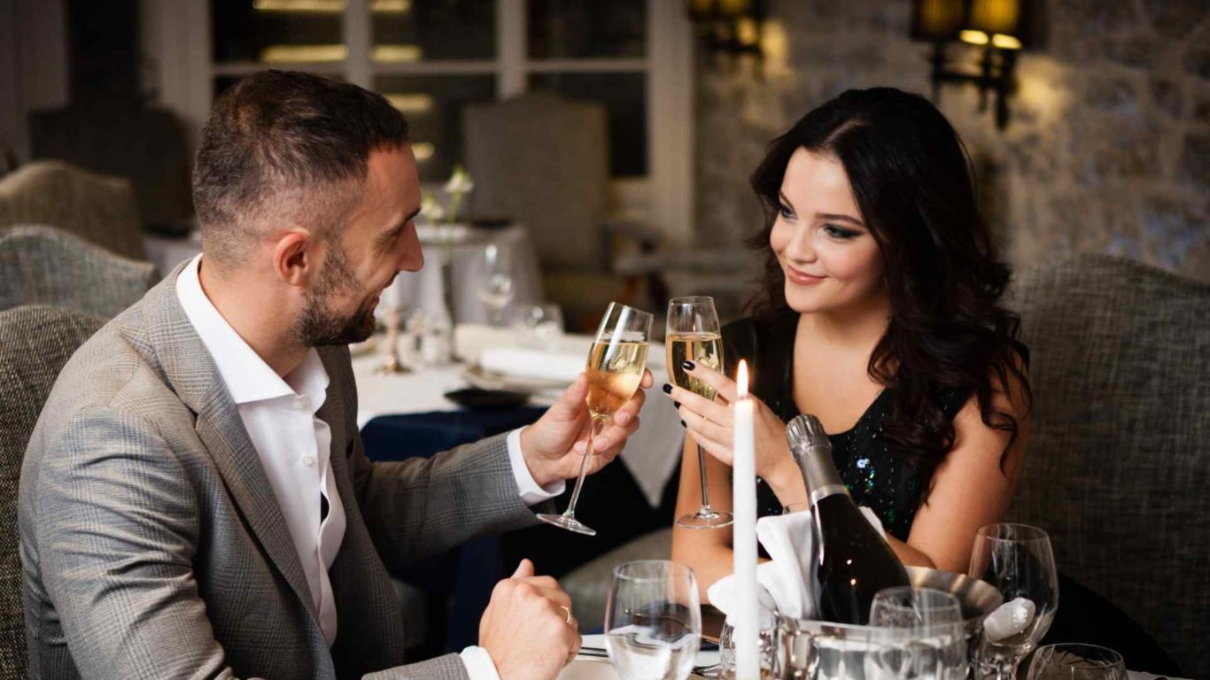 Couple Dining at the Lady Gregory Hotel