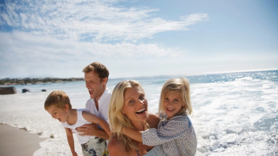 Family Fun on Galway Beach