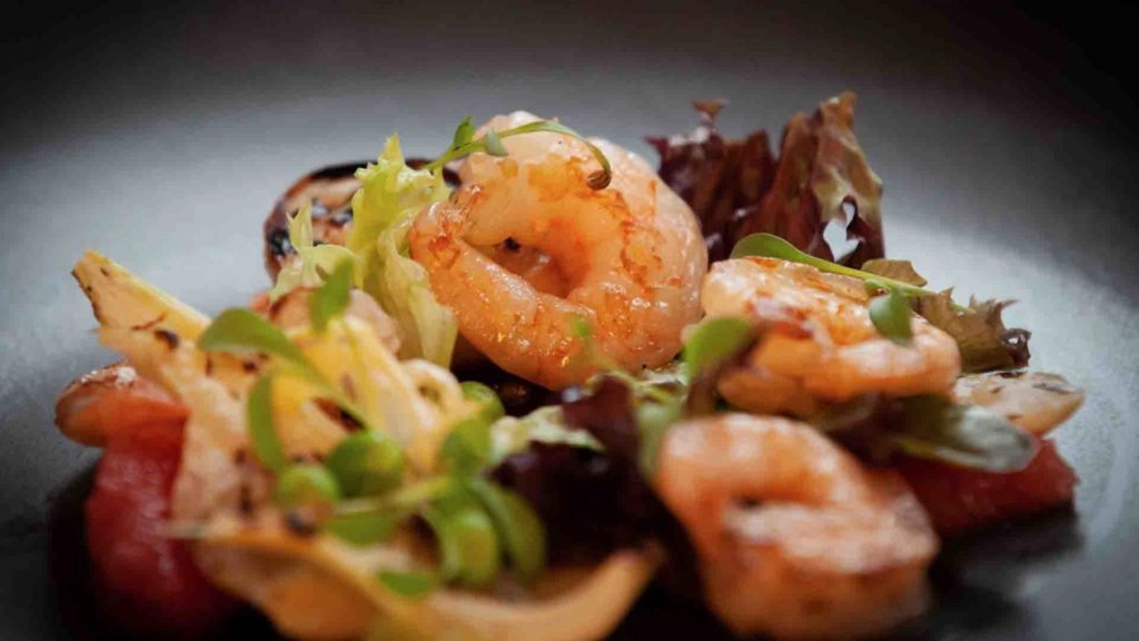 Delicious Prawns at the Lady Gregory Hotel