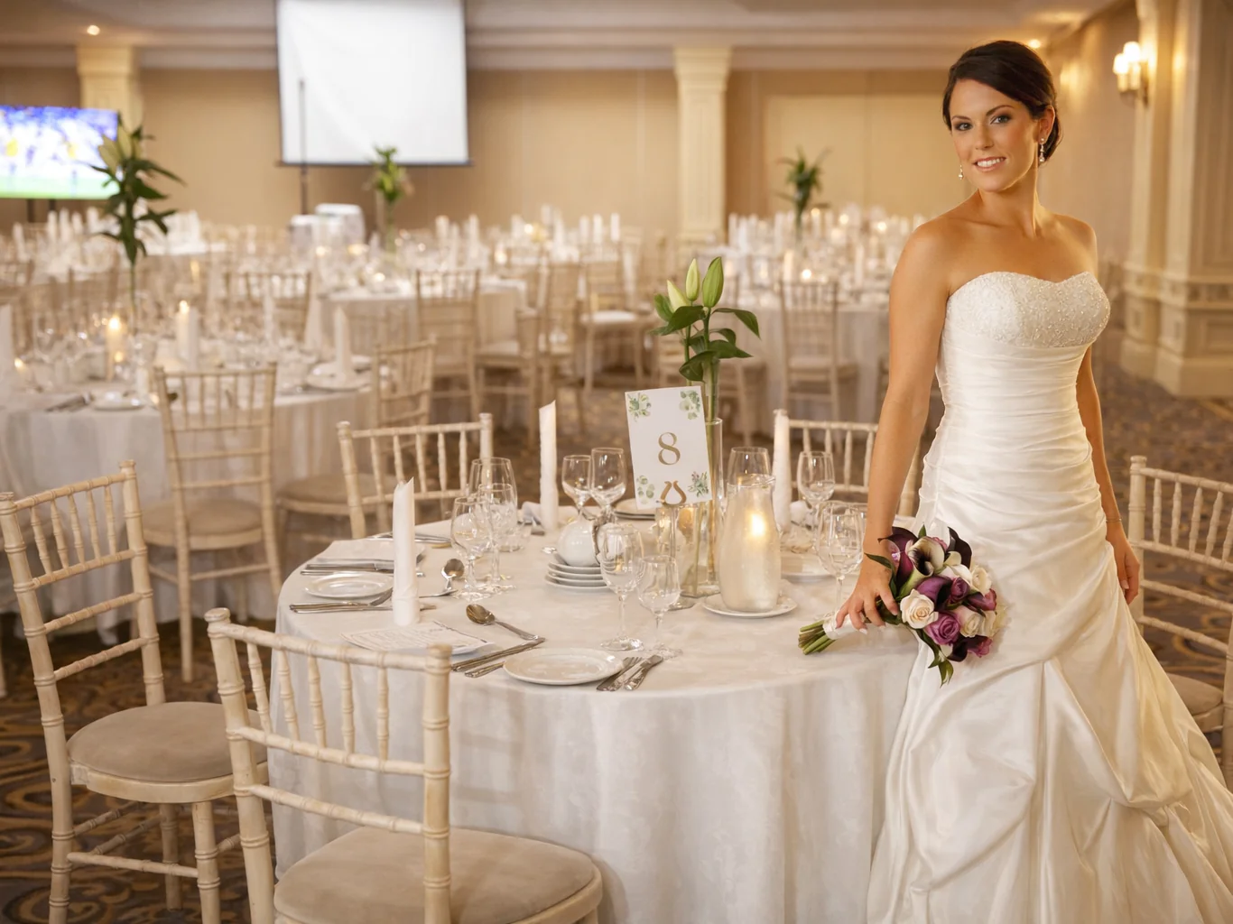 Bride in function roon